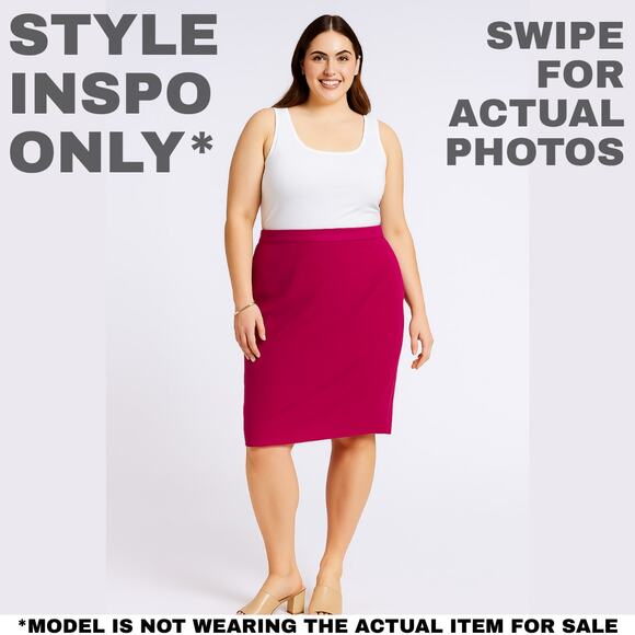 Panther Woman Hot Pink Skirt, Size 20W – Bold & Vibrant Essential [0295] - Picture 3 of 7